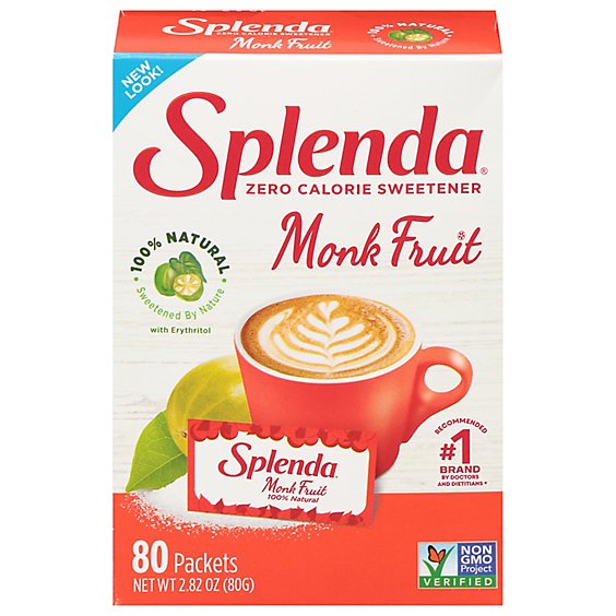 Splenda Naturals Monk Fruit Sweetener Packets - 5.6 OZ