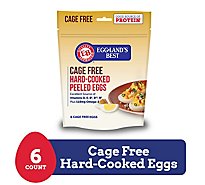 Egglands Best Cage Free Hard Cooked Peeled Eggs - 6 CT