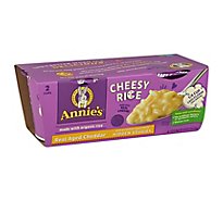 Annies Aged Cheddar Cheesy Rice Microwave Cup - 2-1.62 OZ