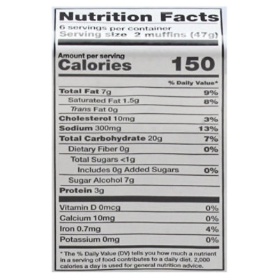 Ann Maries Sugar Free Blueberry Mini Muffins - 10 Oz - Image 4