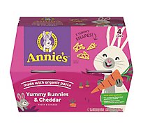 Annies Extra Cheese Shells And White Cheddar Macaroni And Cheese Cups - 4-1.4 OZ