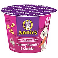 Annies Yummy Bunnies & Cheddar Pasta & Cheese Micro Cup - 1.4 OZ - Image 1