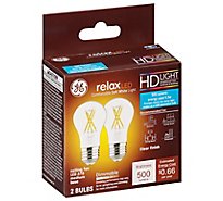 Ge 60w Led Relax Clear - 2 CT