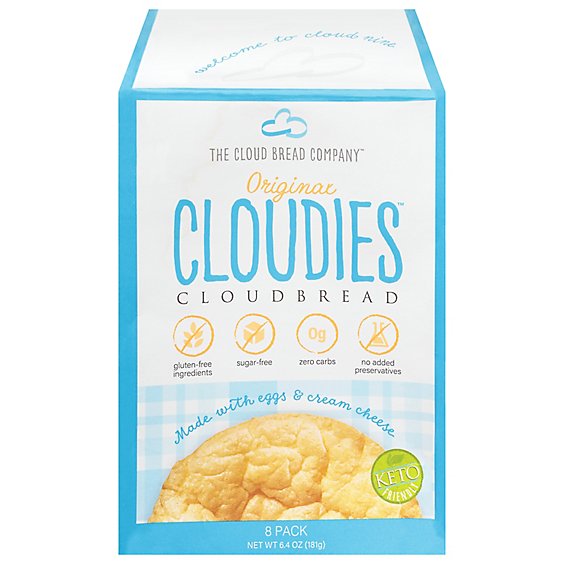 Original Cloudies Cloudbread Is Gluten Free Sugar Free Carb Free Keto - 6.4 OZ