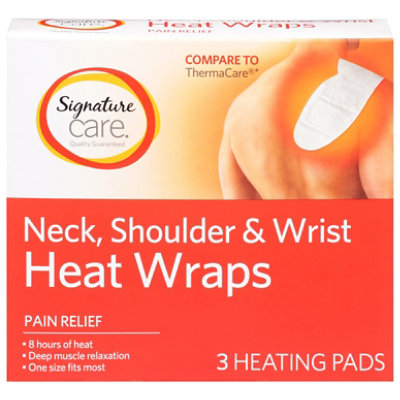 ThermaCare Neck Pain Therapy, Wrist & Shoulder Pain Relief Heat Wraps - 3  ct