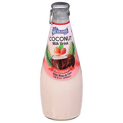Coconut Milk Drink Strawberry With Nata Coco - 9.8 FZ - Image 1