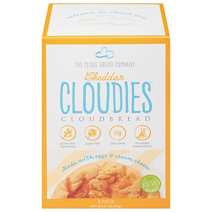 Cheddar Cloudies Cloudbread Is Gluten Free Sugar Free Carb Free Keto Fri - 6.4 OZ - Image 1