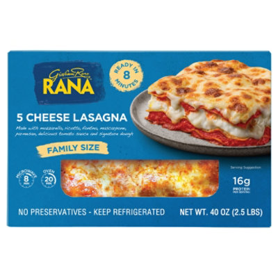 Giovanni Rana Five Cheese Lasagna - 40 OZ