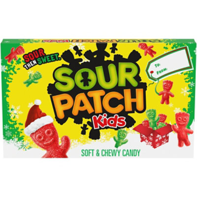 SOUR PATCH KIDS Red & Green Soft & Chewy Holiday Candy - 3.1 Oz - Image 1