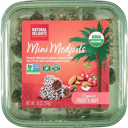 Dates Mini Medjool Fruit & Nut Organic - 10 OZ - Image 2