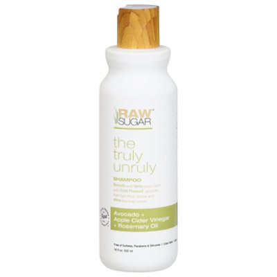 Raw Sugar The Truly Unruly Shampoo Avocado Plus Apple Cider Vinegar Plus - 18 FZ - Image 3