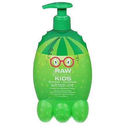 Raw Sugar Kids Watermelon Apple Shampoo Plus Condition - 12 Oz - Image 3