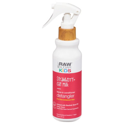 Raw Sugar Kids Strawberry Plus Oat Milk Conditioning Detangler - 6 Fl. Oz. - Image 2