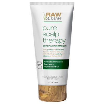 Raw Sugar Charcoal Plus Coconut Peppermint Pure Scalp Therapy - 3 Count - Image 1