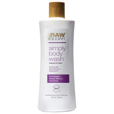 Raw Sugar Body Wash Rs-252 Pineapple Maqui Berry Coconut - 25 Fl. Oz. - Image 3