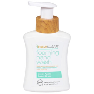 Raw Sugar Foam Hand Soap Green Apple Plus Sweet Grass - 12 OZ - Image 3