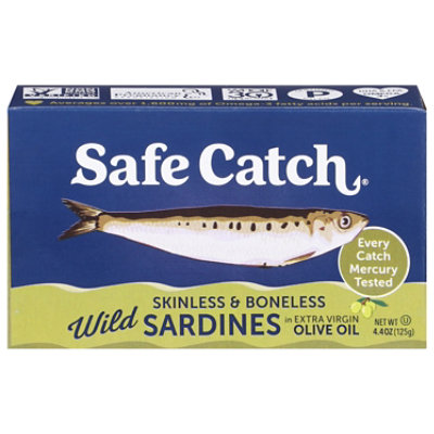 Safecatch Wild Sardine Boneless In Evoo - 4.4 OZ - Image 3