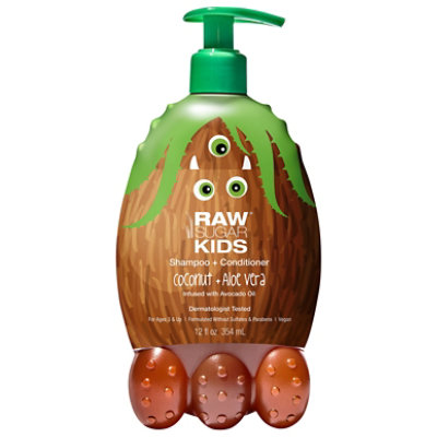 Raw Sugar Kids Coconut Aloe Vera Shampoo Plus Conditioner - 12 Oz - Image 3