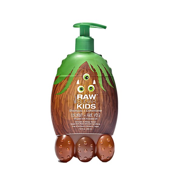 Raw Sugar Kids Coconut Aloe Vera Shampoo Plus Conditioner - 12 Oz