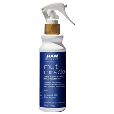 Raw Sugar Multi-miracle Leave In Conditioner & Heat Protectant Coconut Milk - 6 FZ - Image 3
