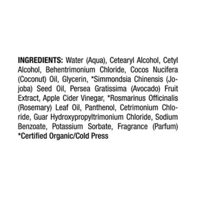 Raw Sugar The Truly Unruly Conditioner Avocado Plus Apple Cider Vinegar - 18 Fl. Oz. - Image 4