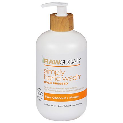 Liquid Hand Soap Raw Coconut Mango - 16.9 FZ - Image 1