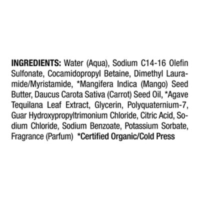 The Bounce Back Shampoo Mango Butter Agave Carrot Oil - 18 FZ - Image 4