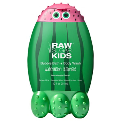 Raw Sugar Kids Bubble Bath Body Wash Rs-363 Watermelon Lemondate - 12 OZ - Image 3