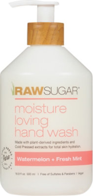 Raw Sugar Hand Soap Watermelon Fresh Mint - 16.9 FZ - Image 2