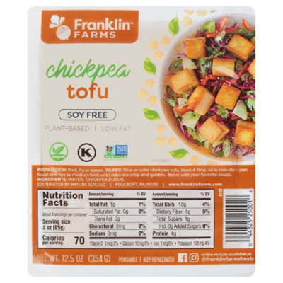 Franklin Farms Tofu Chickpea - 12.5 OZ - Image 3