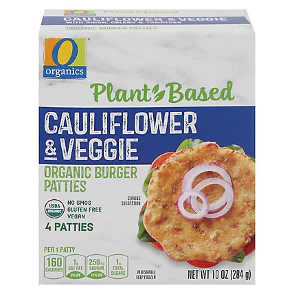 O Organics Plant Based Cauliflower Veg Patties - 10 OZ - Image 3