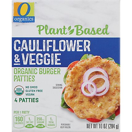 O Organics Plant Based Cauliflower Veg Patties - 10 OZ - Image 2