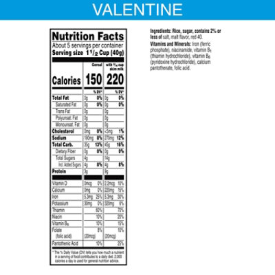 Rice Krispies Cereal Valentine - 7.5 OZ - Image 2