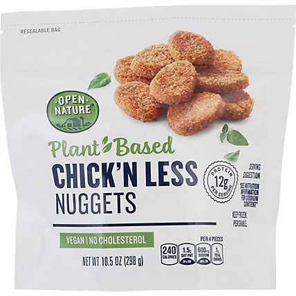 Open Nature Plant Based Chick'n Less Nuggets - 10.5 OZ - Image 2