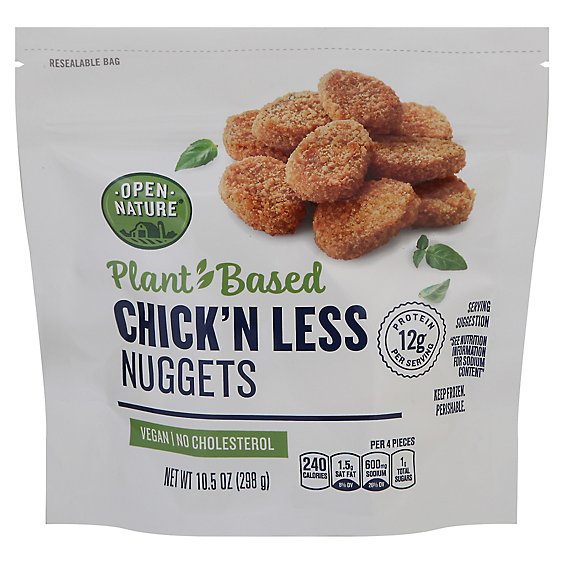 Open Nature Plant Based Chick'n Less Nuggets - 10.5 OZ