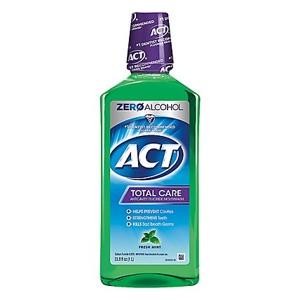 Act Total Care Fresh Mint Mouthwash - 33.8 FZ - Image 1