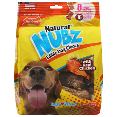 Nylabone Natural Nubz Chicken Bones Dental Chew Dog Treats - 8 Count - Image 3