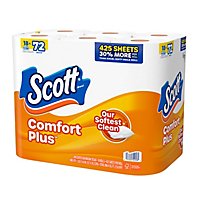 Scott ComfortPlus Toilet Paper Mega Rolls 1 Ply Toilet Tissue - 18 Roll - Image 4