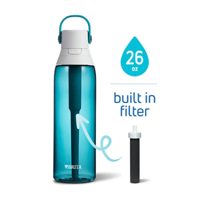 Brita Brita Water Bottle with Filter, Premium Filtered Water Bottle, BPA  Free Sea Glass