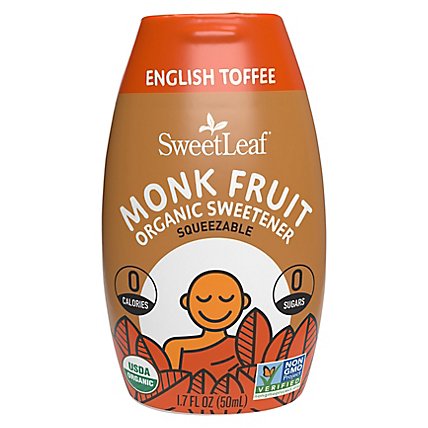 Sweetleaf Stevia Monk Frt Liq Eng Toff - 1.7 OZ - Image 1