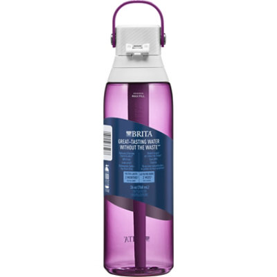 Brita Orchid Color Water Bottle With Filter Premium Filtered Water Bottle - 26 Oz - Image 2