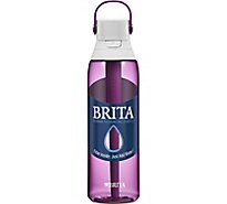 Brita Orchid Color Water Bottle With Filter Premium Filtered Water Bottle - 26 Oz