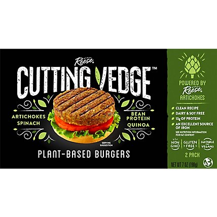 Cutting Vedge Burgers Plant Based - 7 OZ - Image 2