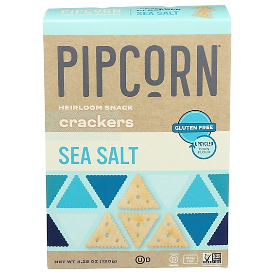 Pipcorn Sea Salt Snack Crackers - 4.25 Oz