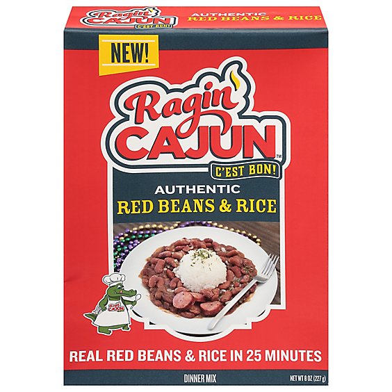 Ragin Cajun Entree Red Beans And Rice - 8 OZ