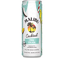 Malibu Rum Pina Colada Cans Pack - 4-355 ML