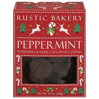 Peppermint Dark Chocolate Cookies - 4.5 OZ - Image 1