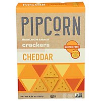 Pipcorn Cheddar Snack Crackers - 4.25 Oz - Image 1