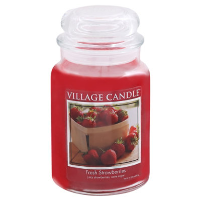 Village Candle Fresh Strwbry 26 Oz - 21.25 OZ - Image 1