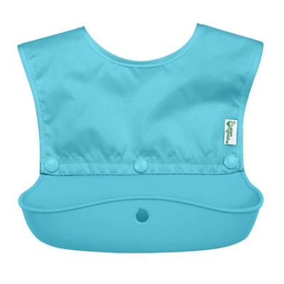 Snap & Go Silicone Food Catcher Bib-aqua-6/18mo - EA - Image 1